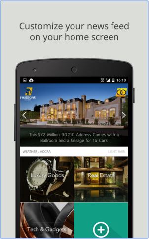 Customise your news feed - FirstBank Gambia